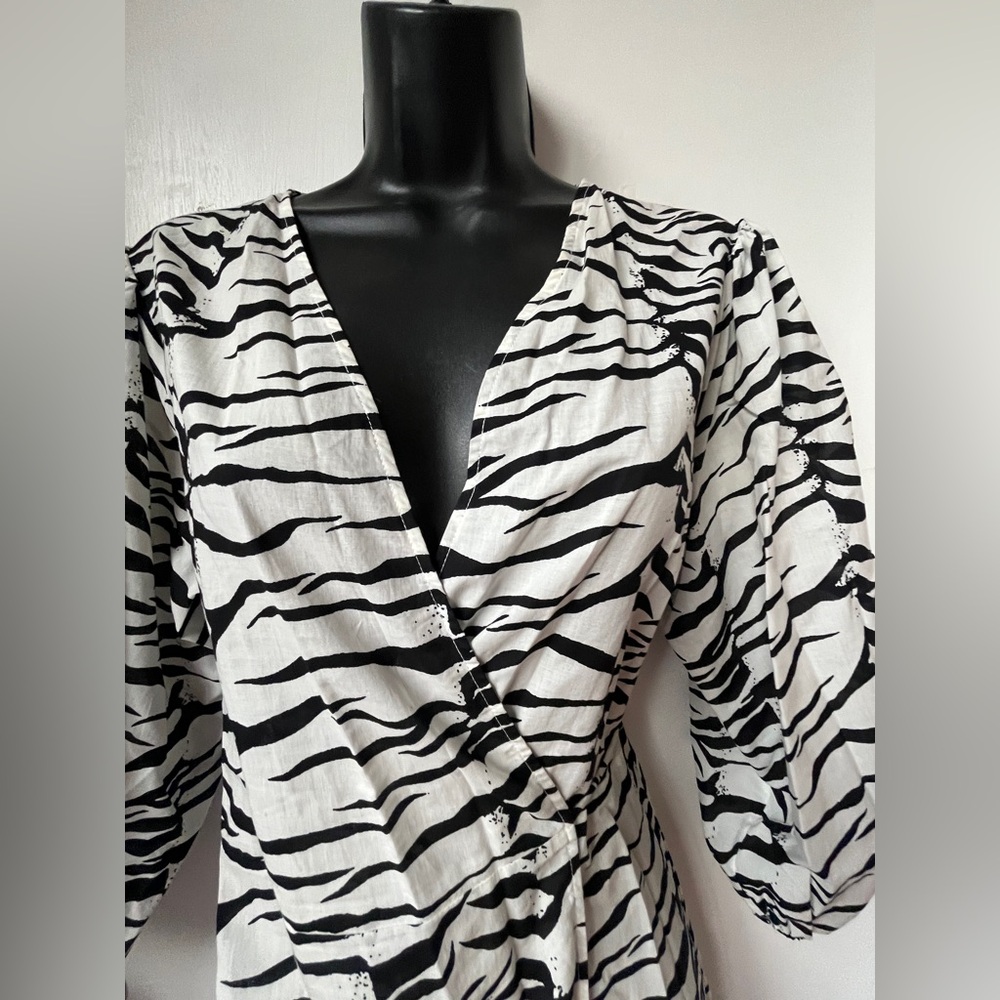 RIXO Noleen animal print cotton Dress size XS - Picture 9 of 14